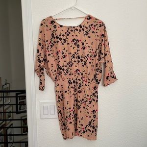 Silence and noise leopard mini dress